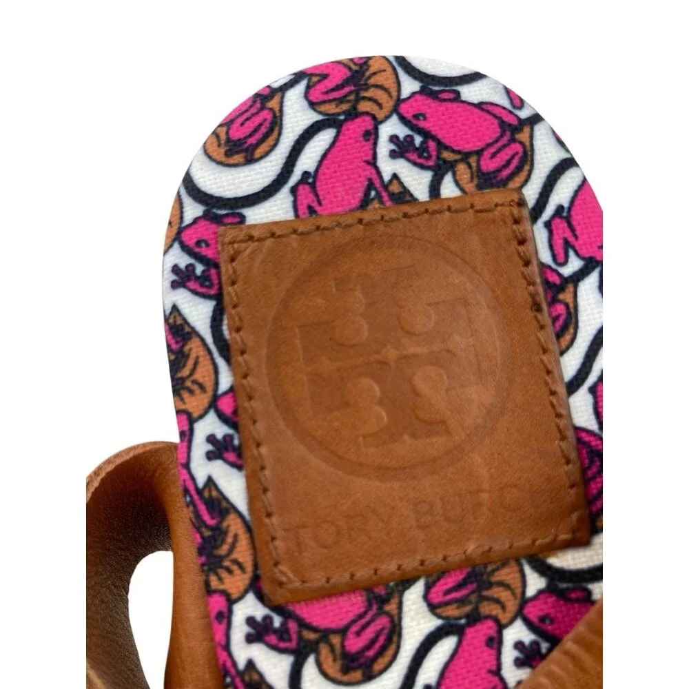 *Tory Burch Platform Espadrille Sandals Womens Size 10 Frogs Cottagecore Girly